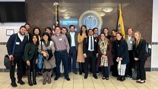 First-year law students visited the Middlesex County Courthouse