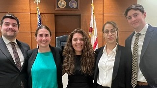 Seton Hall Law students attending the Shark Beach Mock Trial Competition.