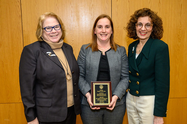 Professor Amy Newcombe receives Professor the Year Award for 2019