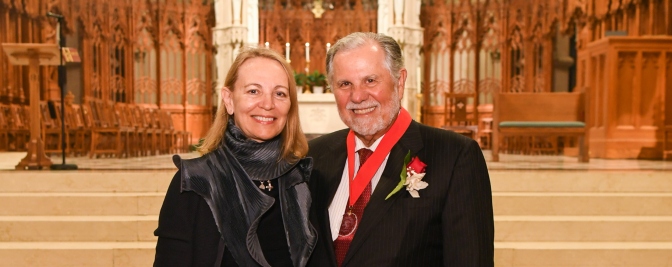 Professor Michael Ambrosio and Janice Gordon