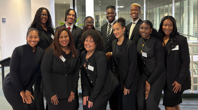 Group of black students