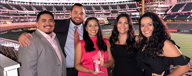Seton Hall Law's Latin American Law Students Association (LALSA) received the Hispanic National Bar Association's (HNBA) Law Student Organization of the Year Award