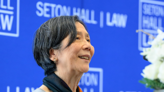 Asian woman smiling