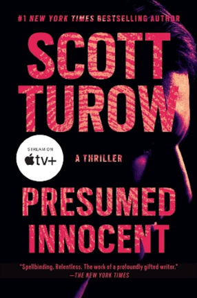 Book cover with text in red