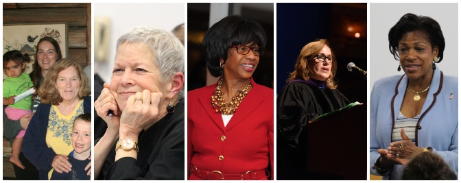 Margaret Brinig ’73, Judge Katharine S. Hayden ’75, Paulette Brown ’76, Lynn Fontaine Newsome ’81, Karol Corbin Walker '86
