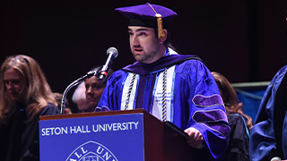 Image of graduates for Seton Hall Law Commencement