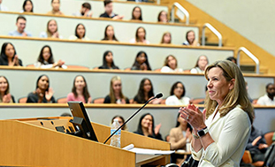 Conflict Management Program Law students in the auditorium at Seton Hall Law