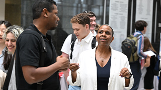 Dean Rochelle Edwards and Student