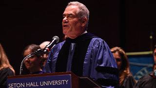 Image of graduates for Seton Hall Law Commencement