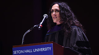 Image of graduates for Seton Hall Law Commencement