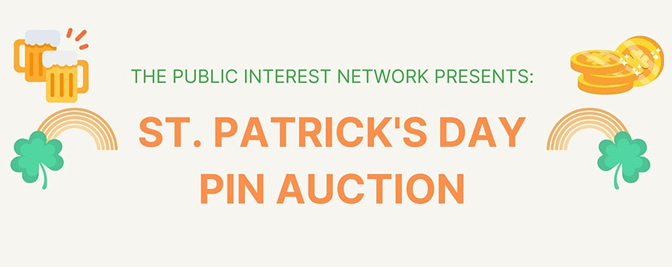RSVP to attend the St. Patrick’s Day PIN Auction