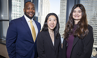 Bernard Robert, Kristen Liu and Marissa Nardelli