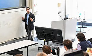 Health and Pharmaceutical Law Professor teaching a class at Seton Hall Law