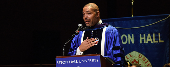 The Honorable Michael A. Shipp at Seton Hall Law Commencement 2024
