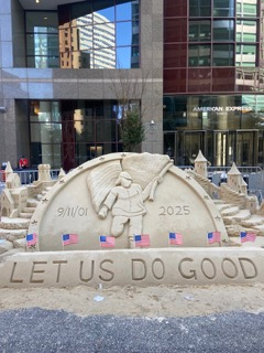 This year's Leadership Fellows class supports Tunnels to Towers, in honor of 9/11s fallen heroes and their families. at the annual ceremony and run.