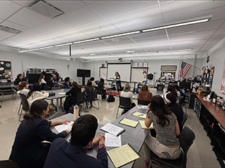 Leadership Fellow Mary Grace McNamara '26 at Seton Hall Law.