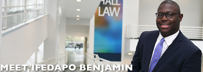 Meet Ifedapo Benjamin, student at Seton Hall Law