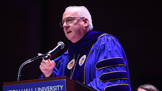 Image of graduates for Seton Hall Law Commencement