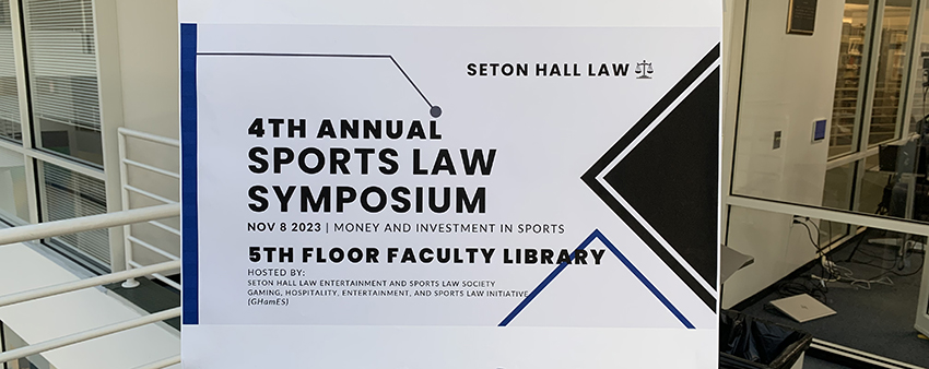 4th Annual Sports Law Symposium Poster