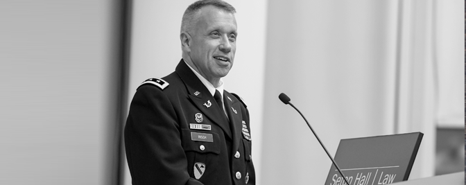 Lieutenant General Stuart Risch '87 Speaks at Seton Hall Law School