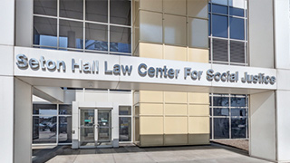 A photo of the sign outside the Center for Social Justice