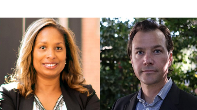 black woman and white man side by side