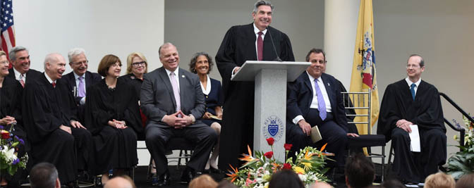 Justice Walter F. Timpone: “I am proud to be the first Seton Hall Law graduate appointed to the New Jersey Supreme Court.”